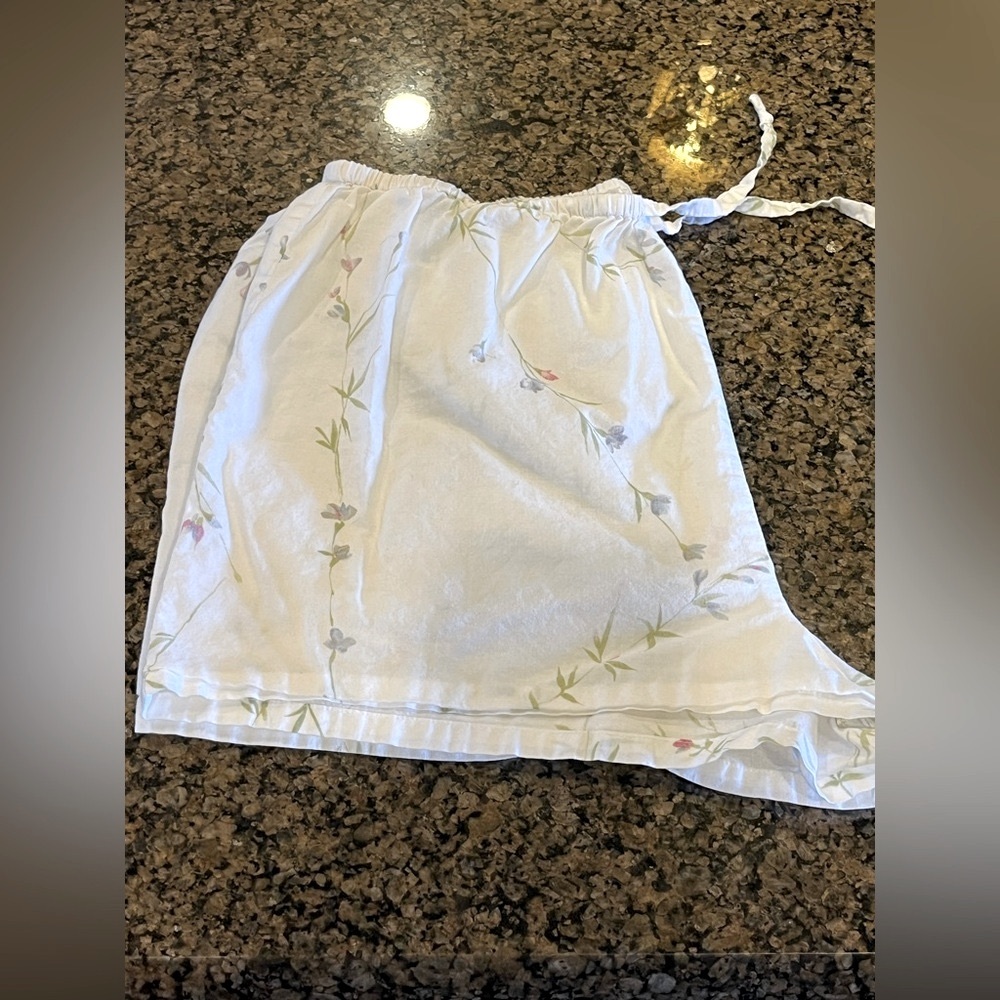 Victoria's Secret White Floral Pajama Skirt